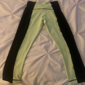 Lululemon Color Block Wunder Under Leggings